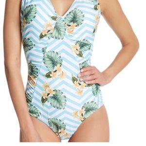 Marilyn Monroe Floral Stripe One piece